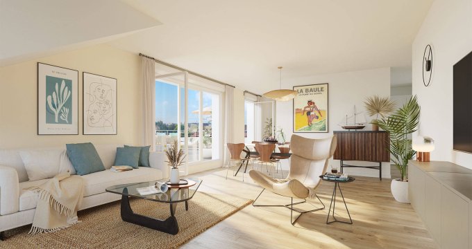 Achat / Vente appartement neuf La Baule-Escoublac quartier résidentiel proche des plages (44500) - Réf. 10726