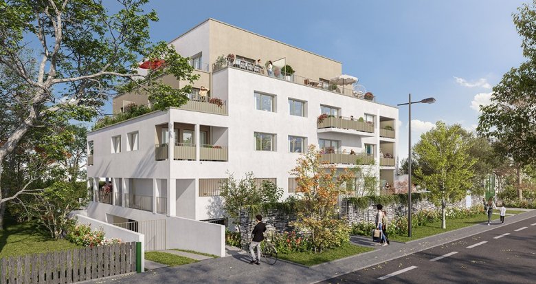 Achat / Vente appartement neuf Nantes quartier Bords de Sèvre à 10 min à pied des Roches Vertes (44000) - Réf. 8809