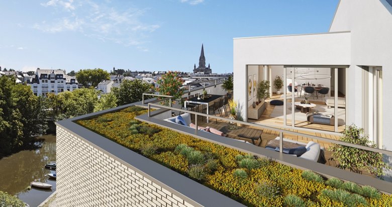 Achat / Vente appartement neuf Nantes quartier prisé avec vue sur l’île de Versailles (44000) - Réf. 9557