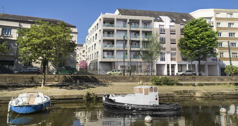 Achat / Vente appartement neuf Nantes quartier prisé avec vue sur l’île de Versailles (44000) - Réf. 9557