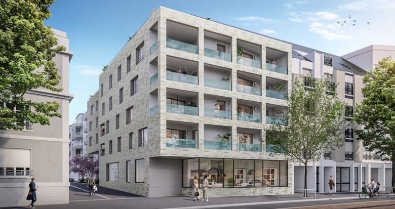 Achat / Vente appartement neuf Nantes quartier prisé avec vue sur l’île de Versailles (44000) - Réf. 9557