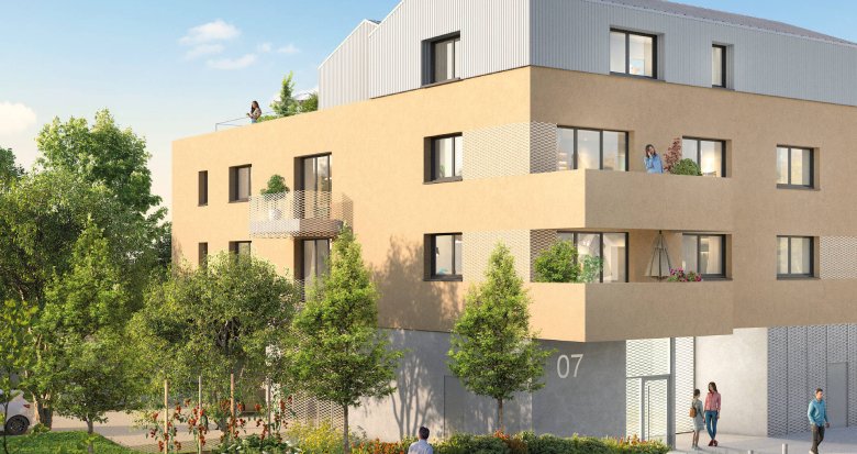 Achat / Vente appartement neuf Saint-Herblain à 3 min de l’arrêt de bus ligne 91 (44800) - Réf. 9568