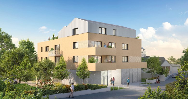 Achat / Vente appartement neuf Saint-Herblain à 3 min de l’arrêt de bus ligne 91 (44800) - Réf. 9568