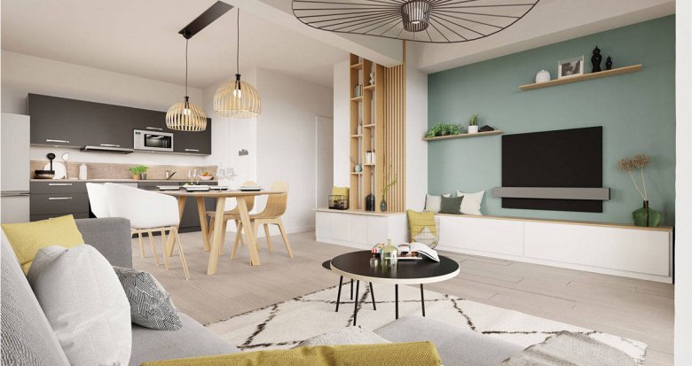 Achat / Vente appartement neuf Saint-Herblain à moins de 15 minutes du centre-ville de Nantes (44800) - Réf. 9567